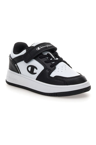 Sneakers bianche e nere con strappo Champion RD18 2.0 Low B PS
