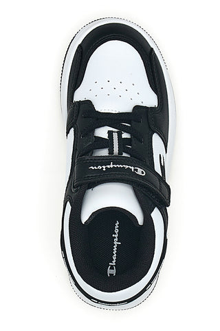 Sneakers bianche e nere con strappo Champion RD18 2.0 Low B PS