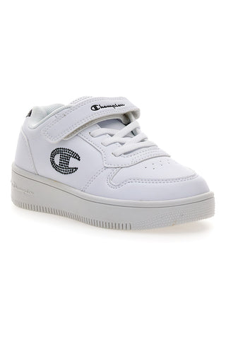 Sneakers bianche con glitter e suola platform Champion RD18 Platform Glitter G PS