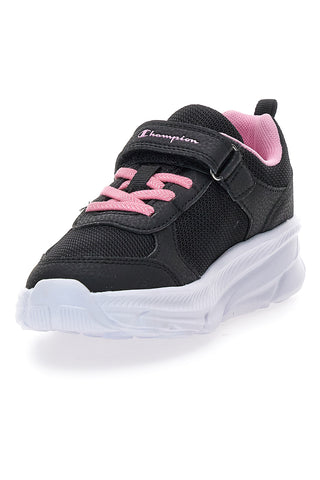 Sneakers nere con suola chunky e dettagli rosa Champion HRO G PS Low Cut Shoe