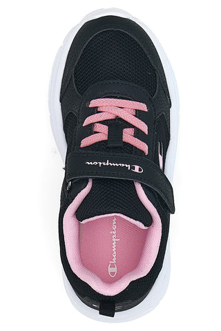 Sneakers nere con suola chunky e dettagli rosa Champion HRO G PS Low Cut Shoe