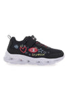 Schwarze Sneaker mit Lichtern, Champion Funfair Print G PS Low Cut Schuh