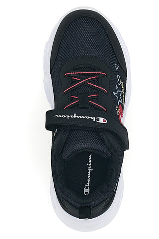 Schwarze Sneaker mit Lichtern, Champion Funfair Print G PS Low Cut Schuh