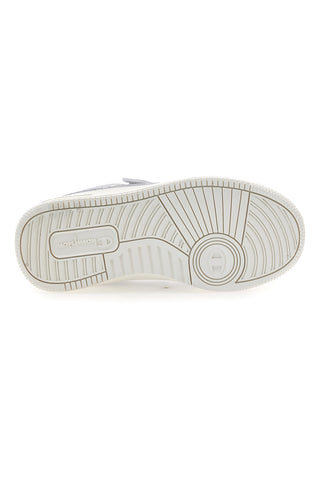 Champion – RD18 Bubble G PS – Weiße und silberne Sneakers mit Klettverschluss