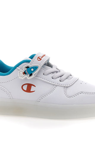 Weiße Sneakers Champion GLW B TD mit blauen Details