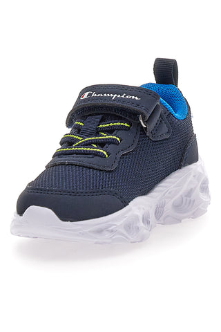 Champion Funfair Print B TD Blaue Sneakers mit Lichtern und Grafikdruck