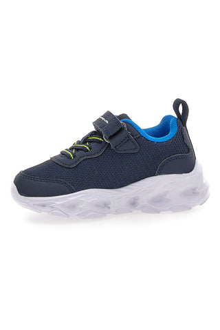 Champion Funfair Print B TD Blaue Sneakers mit Lichtern und Grafikdruck