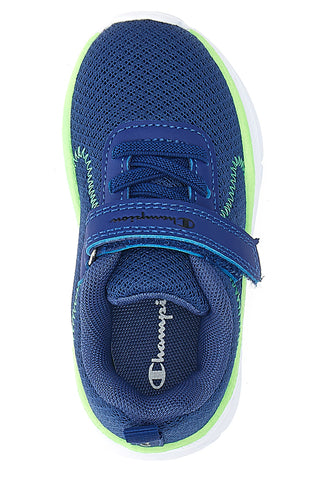 Champion HRO JB TD Low Cut Blaue Mesh- und Klett-Sneaker