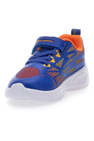 Champion Wave Tri B TD Mehrfarbige blaue Sneakers mit Klettverschluss