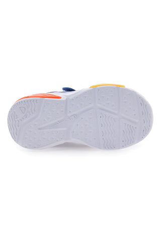 Champion Wave Tri B TD Mehrfarbige blaue Sneakers mit Klettverschluss