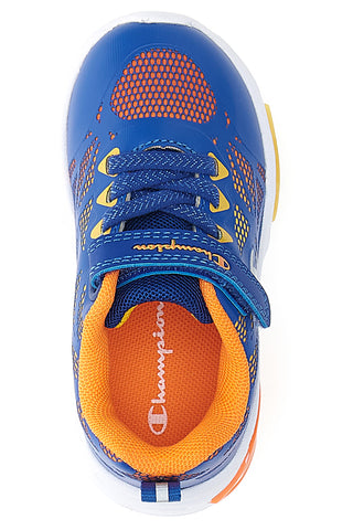 Champion Wave Tri B TD Mehrfarbige blaue Sneakers mit Klettverschluss
