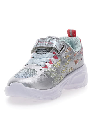 Sneakers argento con luci multicolor con strappo Champion Wave Tri G TD