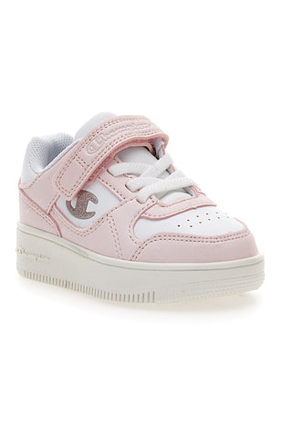 Champion RD18 Bubble G TD Pink Sneakers mit Klettverschluss und Logo