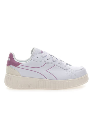 Sneakers bianche con dettagli rosa suola alta Diadora Game Step Tutu PS