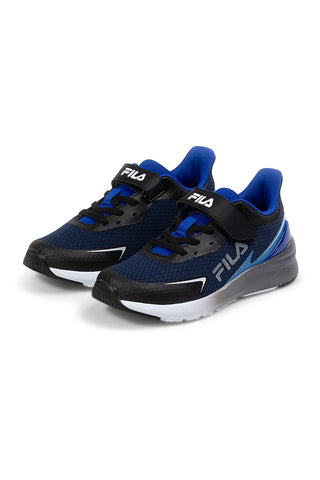 Schwarze Sneakers mit Animalier-Details und dicker Sohle Fila FFW0194