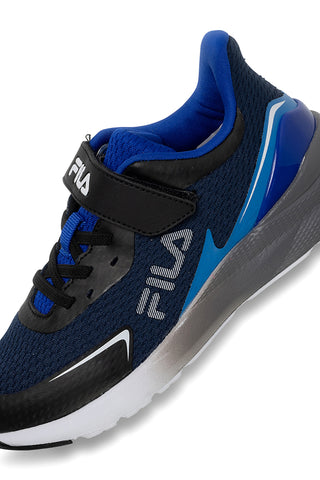 Schwarze Sneakers mit Animalier-Details und dicker Sohle Fila FFW0194