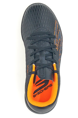 Skechers Jr Youth TF Schwarz Orange Turf Fußballschuhe