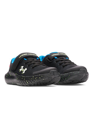 Under Armour UA BPS Surge 4 AC – Schwarze Laufschuhe mit Neon-Details