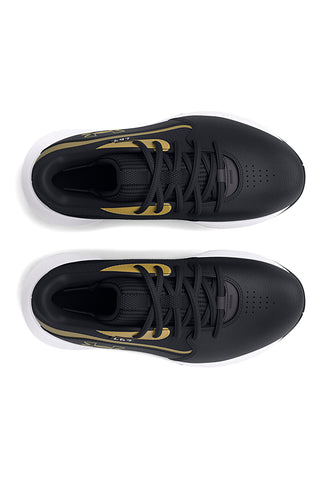 Under Armour PS Lockdown 7 Schwarze Basketball-Sneaker mit goldenen Details