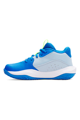 Scarpe da basket blu con dettagli lime Under Armour PS Lockdown 7
