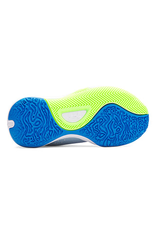 Scarpe da basket blu con dettagli lime Under Armour PS Lockdown 7