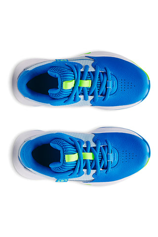 Scarpe da basket blu con dettagli lime Under Armour PS Lockdown 7
