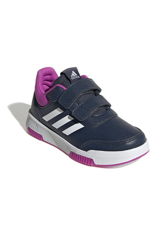 Sneakers blu navy con dettagli fucsia e chiusura a strappo Adidas Tensaur Sport 2.0 CF K
