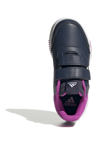 Adidas Tensaur Sport 2.0 CF K marineblaue Sneakers mit fuchsiafarbenen Details und Klettverschluss