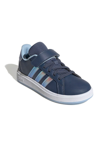 Sneakers blu con dettagli iridescenti Adidas Grand Court 2.0 EL C