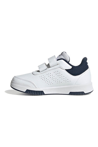 Sneakers bianche con dettagli blu e verdi chiusura a strappo Adidas Tensaur Sport 2.0 CF K