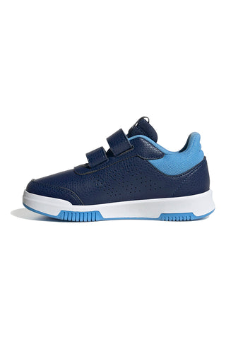 Sneakers blu con strisce bianche chiusura a strappo Adidas Tensaur Sport 2.0 CF K