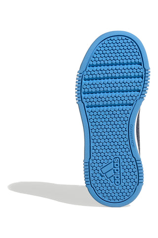 Sneakers blu con strisce bianche chiusura a strappo Adidas Tensaur Sport 2.0 CF K