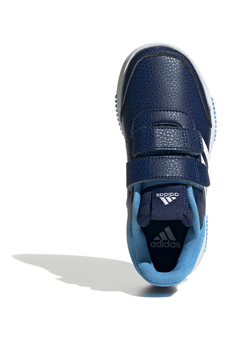 Sneakers blu con strisce bianche chiusura a strappo Adidas Tensaur Sport 2.0 CF K