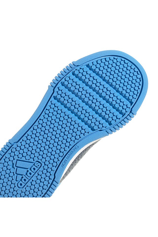 Sneakers blu con strisce bianche chiusura a strappo Adidas Tensaur Sport 2.0 CF K