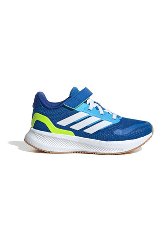 Adidas Runfalcon 5 EL C Blaue Laufschuhe mit Cloudfoam-Sohle