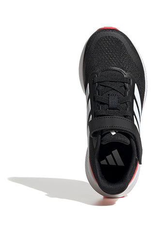 Adidas Runfalcon 5 EL C schwarze Sneakers mit roter Sohle und Klettverschluss