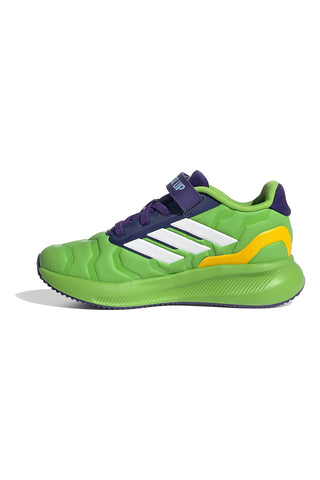 Scarpe da running verdi Iron Hulk con suola Cloudfoam Adidas Runfalcon 5 EL C