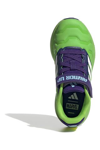Scarpe da running verdi Iron Hulk con suola Cloudfoam Adidas Runfalcon 5 EL C