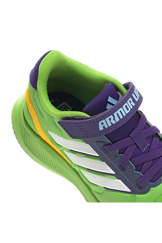 Scarpe da running verdi Iron Hulk con suola Cloudfoam Adidas Runfalcon 5 EL C