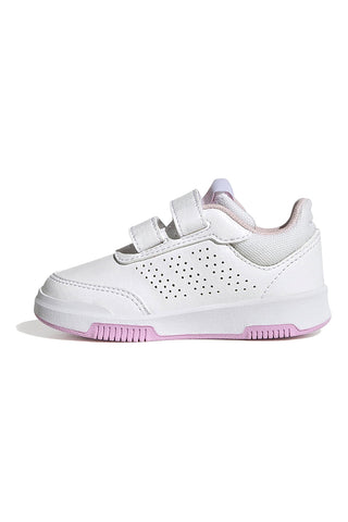 Scarpe bianche con dettagli pastello e chiusura a strappo Adidas Tensaur Sport 2 CF I