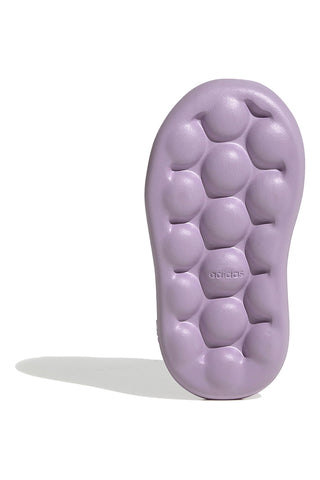 Sneakers lilla con strisce verdi e doppio strappo Adidas Grand Court Frozen Cf I