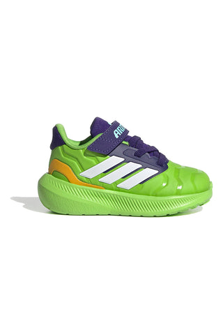 Scarpe da running verdi Iron Hulk con suola Cloudfoam Adidas Runfalcon 5 EL I