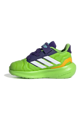 Scarpe da running verdi Iron Hulk con suola Cloudfoam Adidas Runfalcon 5 EL I