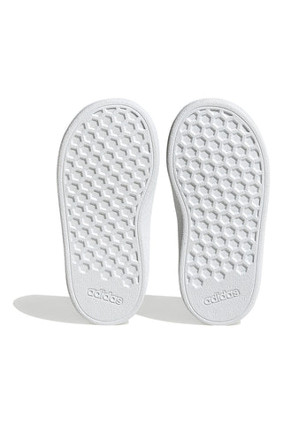 Adidas Grand Court 2 CF I schwarze Schuhe mit mehrfarbigen Details und Klettverschluss