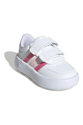 Sneakers bianche con dettagli rosa e suola Bubblecomfy Adidas Breaknet 3.0 CF I