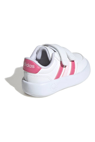 Sneakers bianche con dettagli rosa e suola Bubblecomfy Adidas Breaknet 3.0 CF I