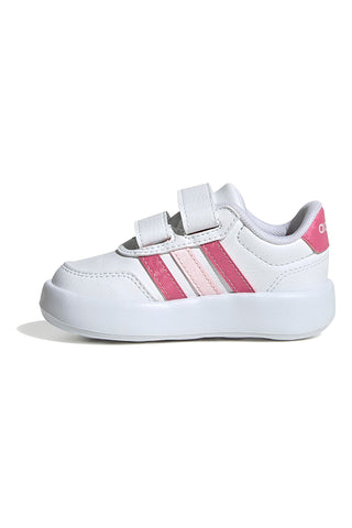 Sneakers bianche con dettagli rosa e suola Bubblecomfy Adidas Breaknet 3.0 CF I