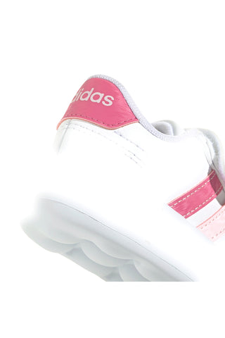 Sneakers bianche con dettagli rosa e suola Bubblecomfy Adidas Breaknet 3.0 CF I
