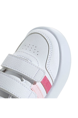Sneakers bianche con dettagli rosa e suola Bubblecomfy Adidas Breaknet 3.0 CF I