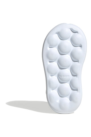 Scarpe bianche con strisce argento e suola Bubble memory Adidas Grand Court 2 CF I